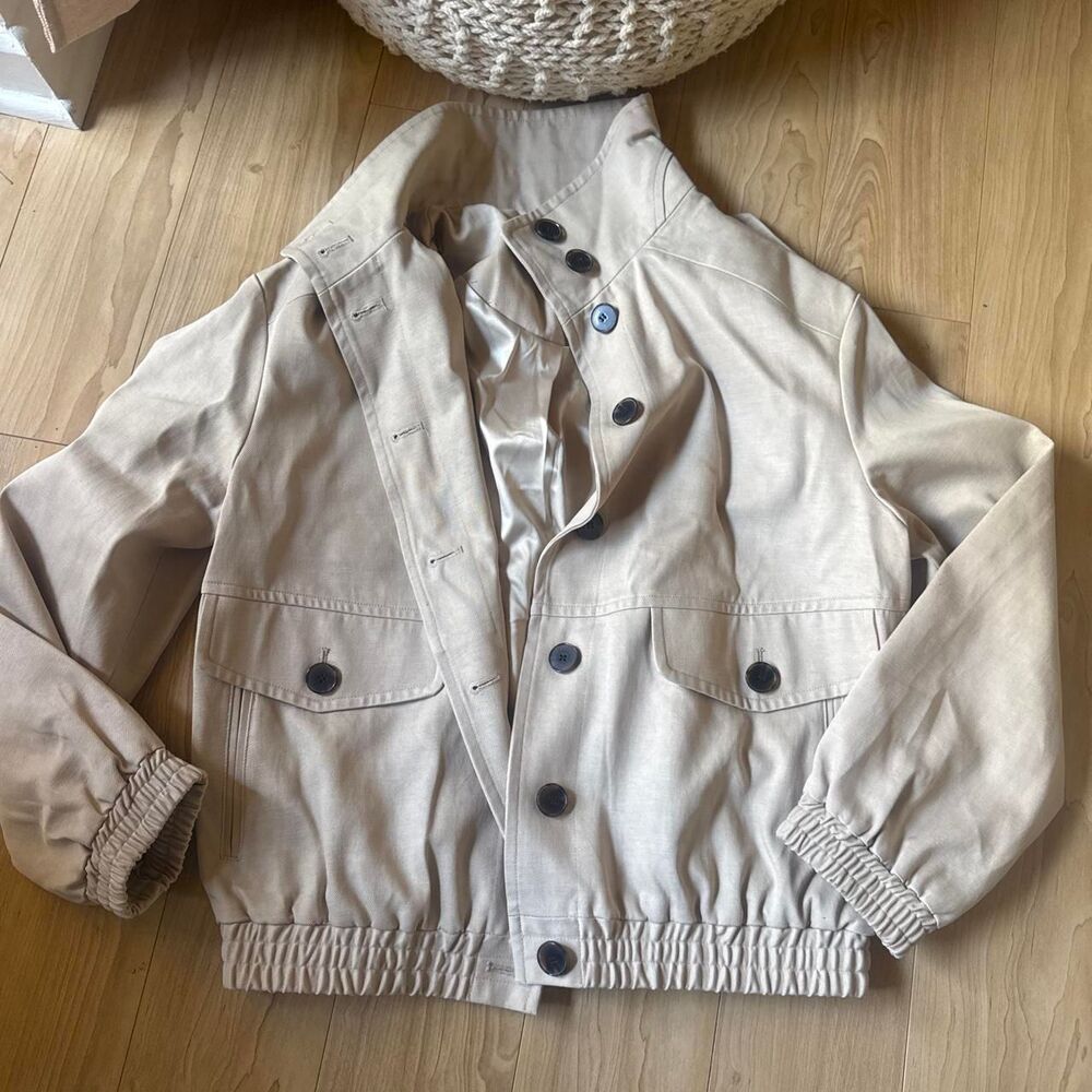 Mint-velvet Women's Tan and Cream Jacket